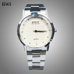 positif men's formal analogue watch stainless steel