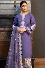 3 Pcs Women's Unstitched Embroidered suit