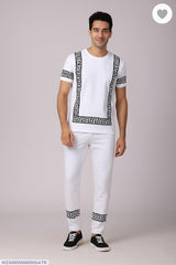 2 Pcs Men's Micro Interlock Printed Track Suit