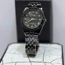 Tomi Men's Beautiful Black Chain Watch