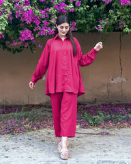 Stylish Women's Western Style Coat Inner & Trouser