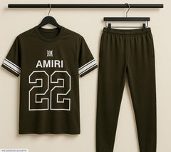 Micro interlock print tracksuit in good stuff
