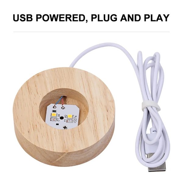 Crystal Ball Night Light Glowing Planet Galaxy Astronaut 3D Moon Table Lamp Usb (random Design)
