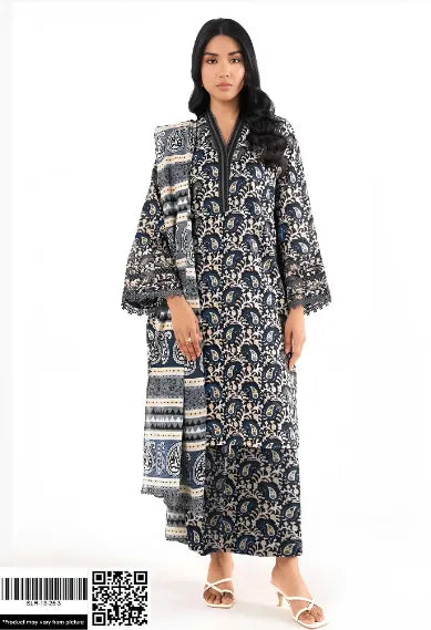 3 Pcs Women's Unsititched Printed Suit